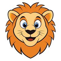 Cartoon Lion Head vector