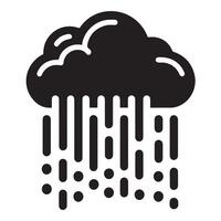 A cloud computing icon represents the internet's technology for data storage and network communication vector