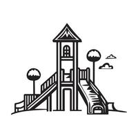 Playground Icon Trendy Design Style Playground Image vector