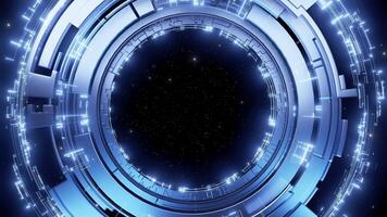 Futuristic Circular Frame with Space for Text video