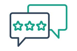 Rating icon. line icon style. icon related to digital marketing. business elements illustration vector