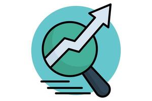 SEO icon. colored outline icon style. icon related to digital marketing. business elements illustration vector
