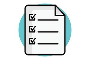 Survey icon. colored outline icon style. icon related to digital marketing. business elements illustration vector