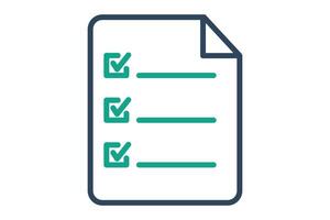 Survey icon. line icon style. icon related to digital marketing. business elements illustration vector