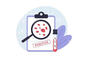 HIV Testing and Diagnosis Concept Illustration vector