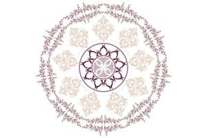 Mandala patterns have a circular or symmetrical structure radiating outward from the center. They are often used as spiritual and religious symbols and in meditative, carpets, jewelry, card. vector