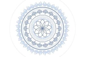 Mandala patterns have a circular or symmetrical structure radiating outward from the center. They are often used as spiritual and religious symbols and in meditative, carpets, jewelry, card V3. vector