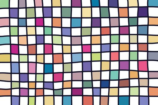 ilustración de muchos colores en el color mesa para antecedentes vector