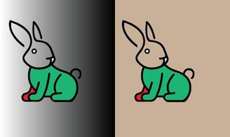 a small oval or circle for the rabbit's head vector