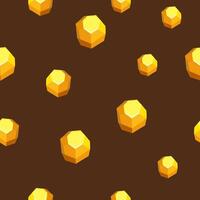 a seamless pattern with a gold icon theme. perfect for decoration vector
