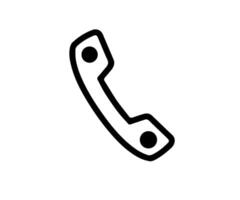 a phone icon on a white background vector
