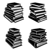 stack of books, stack of books isolated, pile of books vector