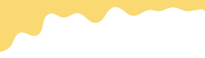 yellow melt butter. melted mayonnaise illustration. abstract wavy background. wavy background for advertising banner. melting mustard isolated on white background. flat style melting mustard. vector