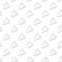 burning chilli pepper pattern. outline style chili pattern. hand drawn doodle chili. hot chilli seamless pattern suitable for print, seasoning pack, or wrapping paper. fire chilli pattern. vector