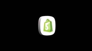 comprar aplicativo ícone animação em uma transparente fundo video