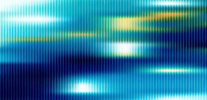 Fractal glass gradient background with vertical lines and flowing wave pattern in blue and yellow tones. Abstract digital texture for design and print. vector