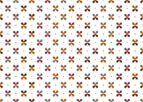 seamless pattern with four petal clover flowers. Light simple retro background for shirts, linen, textile, nursery, kitchen cloth vector
