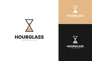 Hourglass logo design template symbol illustration idea vector
