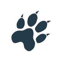 Elegant Two Simple Paw Print Icon Logo Template Illustration Design. EPS 10. vector