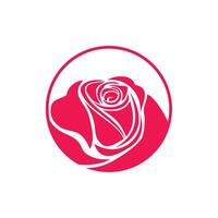 Blossom Rose Flower Logo Template vector