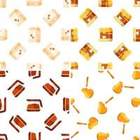 Coffee Preparation Methods Seamless Pattern, Milk Carton, Coffee Machine, Coffee Pod and Cezve vector