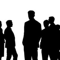 Business people talking and discussing during a meeting vector