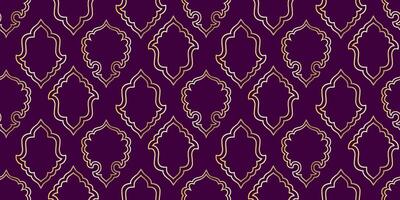 A purple and gold pattern with a geometric design vector