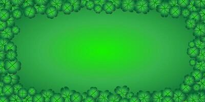 A square frame made of green leaves on a green background vector