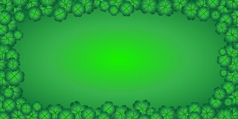 A square frame made of green leaves on a green background