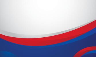 Abstract background blue and red with white colorful vector