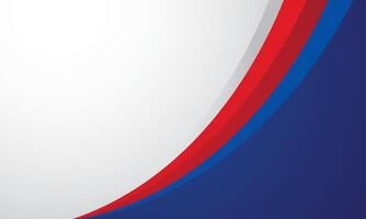Abstract blue red and white modern banner background vector