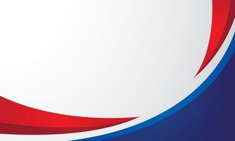 Modern red and blue abstract white background vector