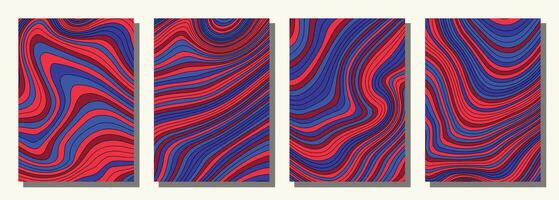 Abstract psychedelic groovy abstract background. vector