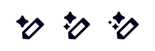 Ai artificial intelligence icons representing neural clean interface sparkling visuals vector