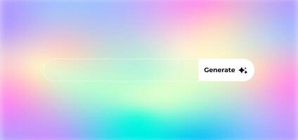 Ai interface design with gradient features and clean line elements for digital projects vector