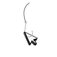 Pixelated hand icon on fish hook symbolizing online clickbait and internet traps vector