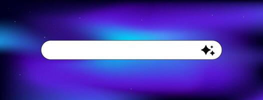 Ai interface search bar with stylish icon design for modern technology interfaces vector