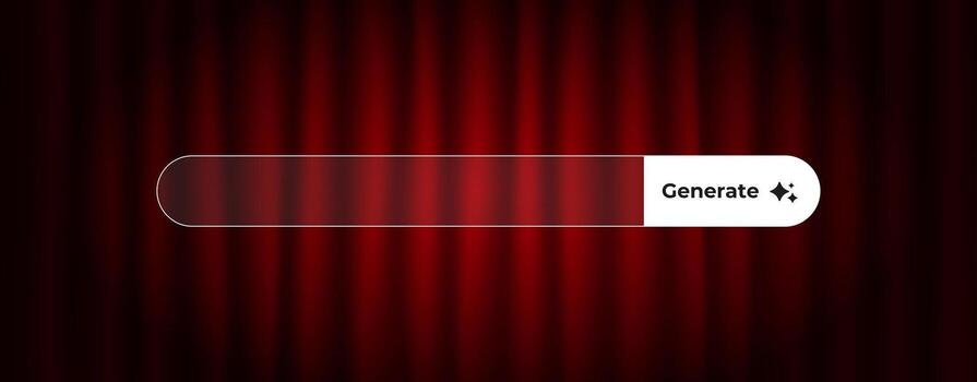 Ai progress bar interface representing artificial intelligence and data loading concepts vector