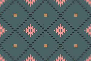 Geometric Ethnic Ethnic Design Pattern Easyfolk Embroidery, Aztec Geometric Ornament Print. Design for Carpet, Wallpaper, Clothing, Wrapping, Fabric vector