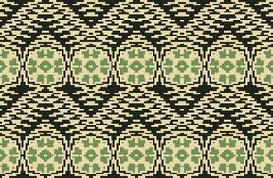 Motif Abstract Seamless Geometric Patternfolk Embroidery, Aztec Geometric Ornament Print. Design for Carpet, Wallpaper, Clothing, Wrapping, Fabric vector
