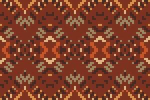 Boho Seamless Abstract Geometric Patternfolk Embroidery, Aztec Geometric Ornament Print. Design for Carpet, Wallpaper, Clothing, Wrapping, Fabric vector