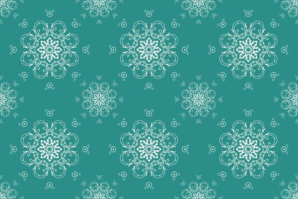 Damask Floral Patterns Turkish Korea Traditional Pattern Folk Embroidery, Aztec Ornament Print. Design for Carpet, Wallpaper, Clothing, Wrapping, Fabric