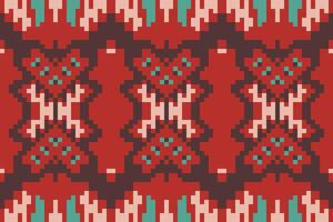 Geometric Ethnic Geometric Abstract Patternfolk Embroidery, Aztec Geometric Ornament Print. Design for Carpet, Wallpaper, Clothing, Wrapping, Fabric vector