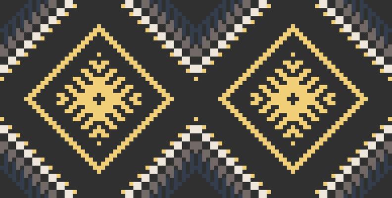 Geometry Ethnic Pattern Designfolk Embroidery, Aztec Geometric Ornament Print. Design for Carpet, Wallpaper, Clothing, Wrapping, Fabric