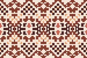 Repeating Pattern Abstract Seamless Geometric Patternfolk Embroidery, Aztec Geometric Ornament Print. Design for Carpet, Wallpaper, Clothing, Wrapping, Fabric vector