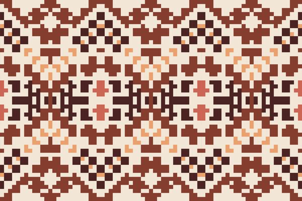 Repeating Pattern Abstract Seamless Geometric Patternfolk Embroidery, Aztec Geometric Ornament Print. Design for Carpet, Wallpaper, Clothing, Wrapping, Fabric