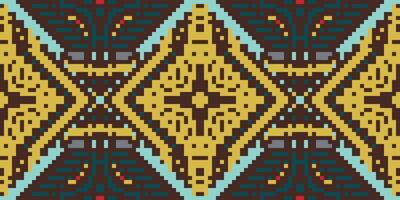 Sari Pattern Geometric Patternsfolk Embroidery, Aztec Geometric Ornament Print. Design for Carpet, Wallpaper, Clothing, Wrapping, Fabric vector