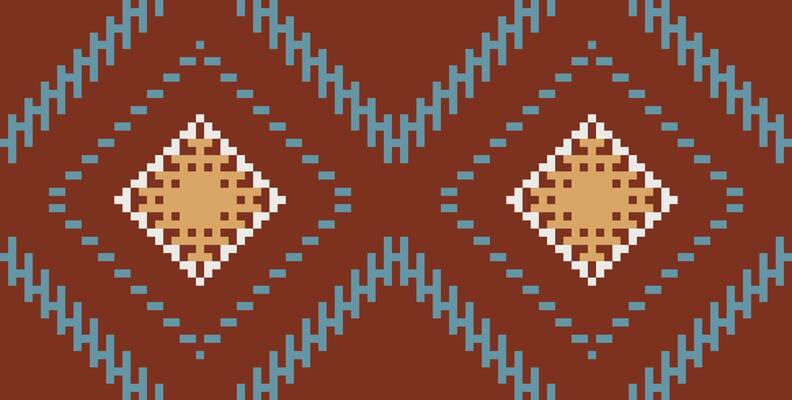 Tribal Art Modern Abstract Geometric Patternfolk Embroidery, Aztec Geometric Ornament Print. Design for Carpet, Wallpaper, Clothing, Wrapping, Fabric
