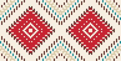 Abstract Arabic Geometrical Pattern and Designfolk Embroidery, Aztec Geometric Ornament Print. Design for Carpet, Wallpaper, Clothing, Wrapping, Fabric vector