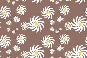 Vintage Daisy Pattern Images. Bloom Charming Daisy Pattern on a Serene Background Creates a Cheerful vector
